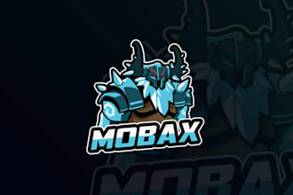 design moba gaming mascot and  esports gaming logo