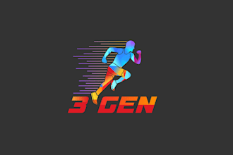 design quirky funny running club logo