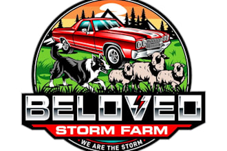 design modern storm farm logo