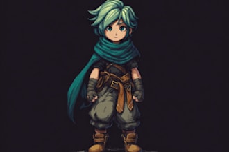 make a game sprite character for you