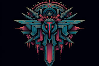 design typeface or typography cyberpunk, futuristic logo