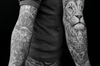 creative design for sleeve tattoo