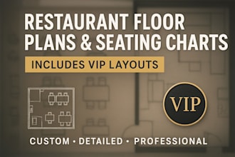 create professional restaurant floor plans, seating charts, and VIP layouts