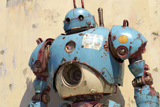 do an robot model, sci fi mech, industrial robot