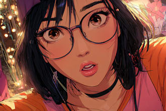 make anime or comic character