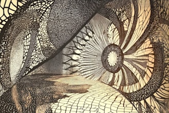 create the most fascinating doodle art illustration