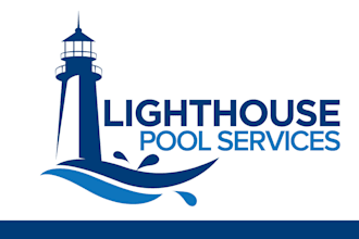 do modern wonderful lighthouse logo design