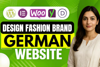 develop a german fashion brand website with seo and reponsive design