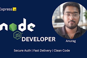 build secure node js rest API with authentication and database
