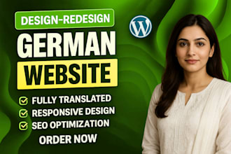 do german website development for business blog or ecommerce