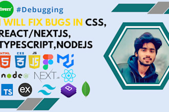 fix bug in react next node js javascript typescript css
