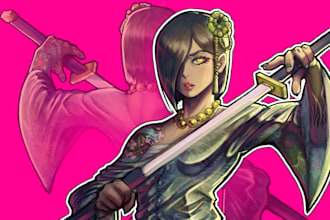 draw character concept art