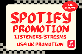 deliver 5000 spotify listener or playlist streams
