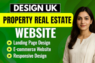 create a UK property listing real state website with map and inquiry form