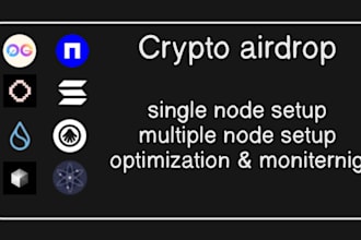 setup nodes and validator for blockchain