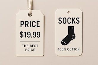 do premium sock label neck label clothing label hang tag