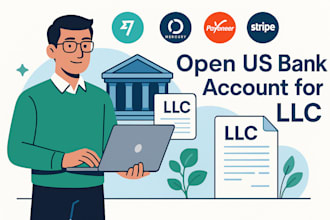 help you open a US business bank account for your llc
