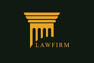 design modern law, law firm, lawyer, legal, attorney logo