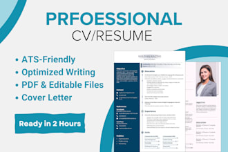 deliver a professional resume and tech CV writing service