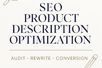 audit and optimize your product descriptions