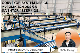 3d design customized conveyor systems and belt conveyors