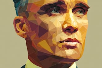 design face low poly vector illustrations