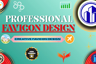 design a professional favicon or website icon for your brand