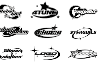 design y2k style street wear logo brand
