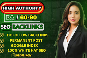 build high da manual SEO backlinks via blogger outreach, link building service