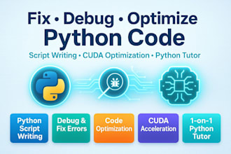 fix, debug, write python scripts and optimize vuda code