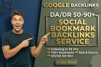 create high quality social bookmarking backlinks
