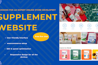 seo optimized supplement website for nootropics, peptides, steroid, sarms