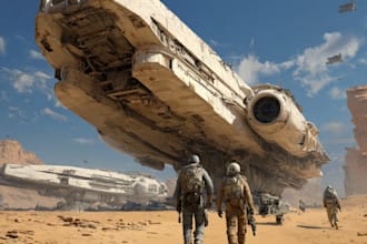 design sci fi illustration and sci fi art