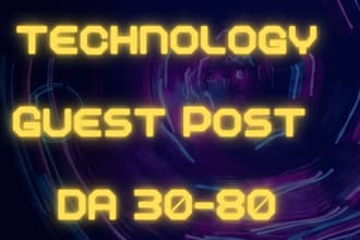 publish a technology guest post with tech backlinks