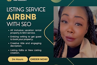 write a top quality airbnb listing description with SEO