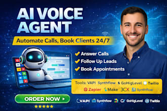build ai voice agent for inbound outbound calls using vapi synthflow gohighlevel