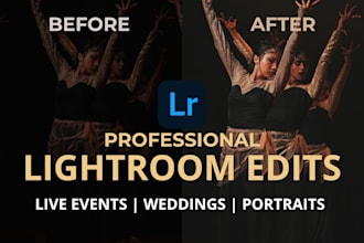 professionally edit and colour correct your event photos in lightroom