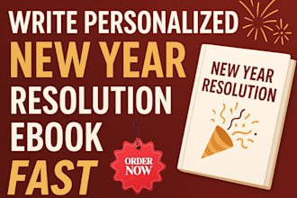 write personalized new year resolution ebook fast