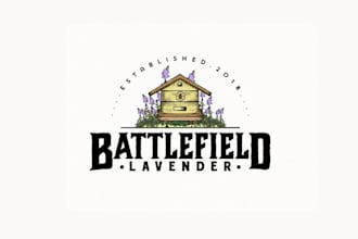 design super significant logo for battlefield lavender