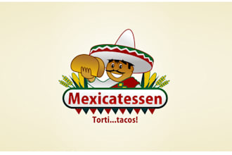 design high quality food truck mexican logo