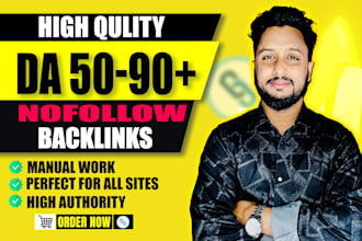 provide you high da authority nofollow seo backlinks for your website