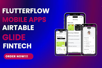 develop mobile app, flutter flow adalo, airtable softr glide appsheet kintone