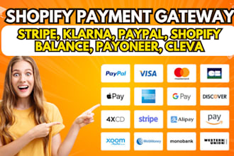setup shopify payment gateway for your store create payoneer stripe paypal cleva