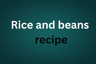 cook rice and beans recipe