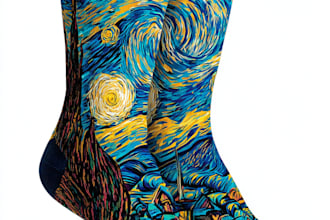 create beautiful socks design