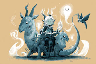 paint the concept of the characters