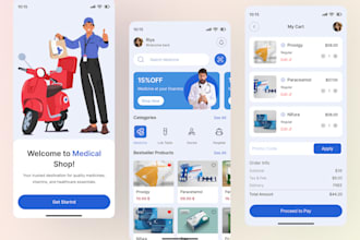 develop pharmacy app, doctor app, healthcare app, telemedicine app, nurse app