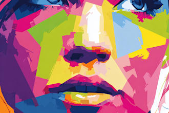 create a unique street pop art illustration