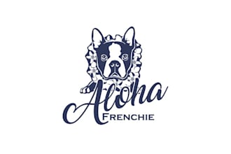 design motivation french bulldog boutique logo
