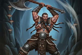 illustrate your dungeons and dragons rpg character or party